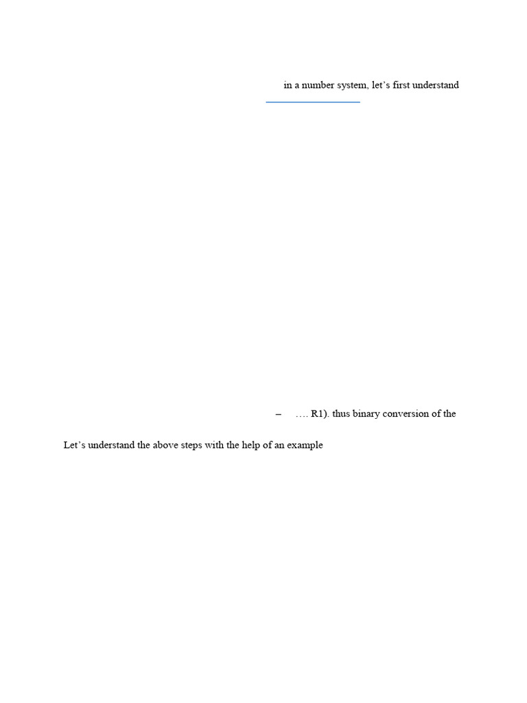 Decimal to Binary Conversion Guide | PDF | Decimal | Numbers