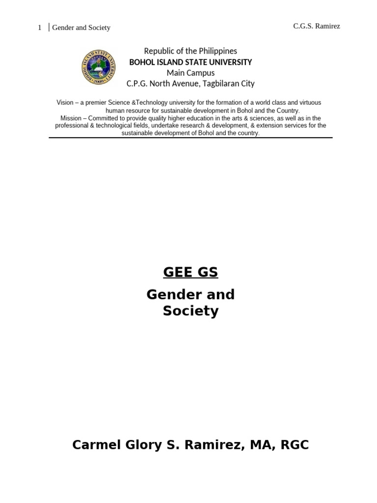Gender and Society Course Overview | PDF | Sexual Orientation | Puberty