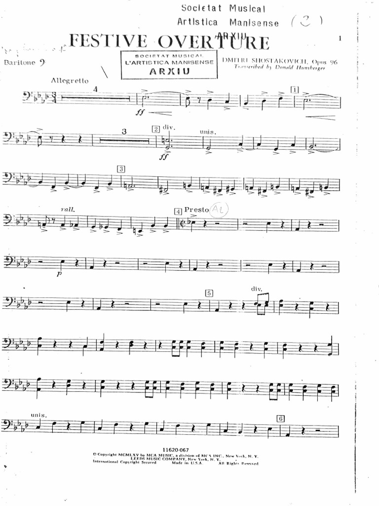 Festive Overture | PDF