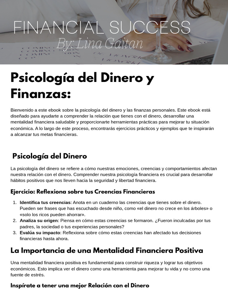 Psicología y Finanzas Personales | PDF | Inversiones | Compartir (Finanzas)