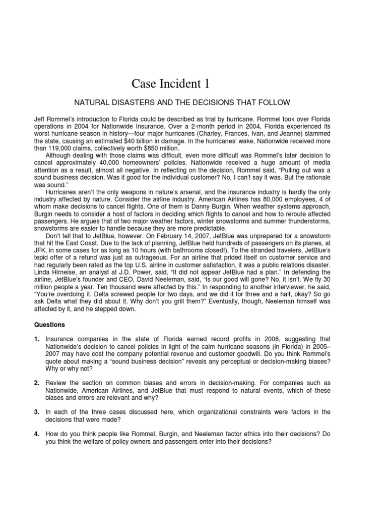 Disaster cases picture