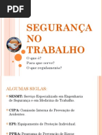 Treinamento Introdutório - Segurança no Trabalho