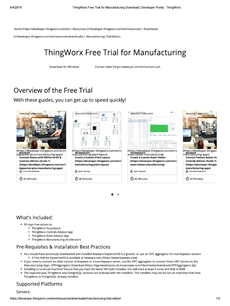 Ptc Thingworx Hosted Trial Server: Unlock Innovation Fast