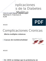 Complicaciones Cronicas de La Diabetes Mellitus