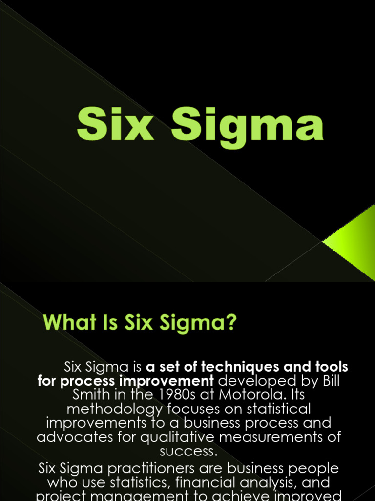 Six Sigma: Process Improvement Guide | PDF | Six Sigma | Business