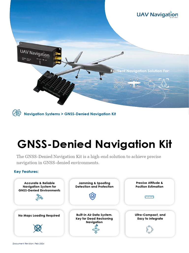 UAV Navigation-GrupoOesia GNSS Denied Navigation Kit Brochure | PDF ...