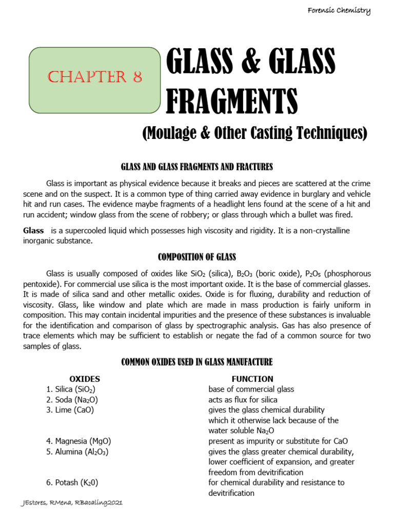 8 Glass GLass Fragments Moulage Other Casting Techniques 1 | PDF ...