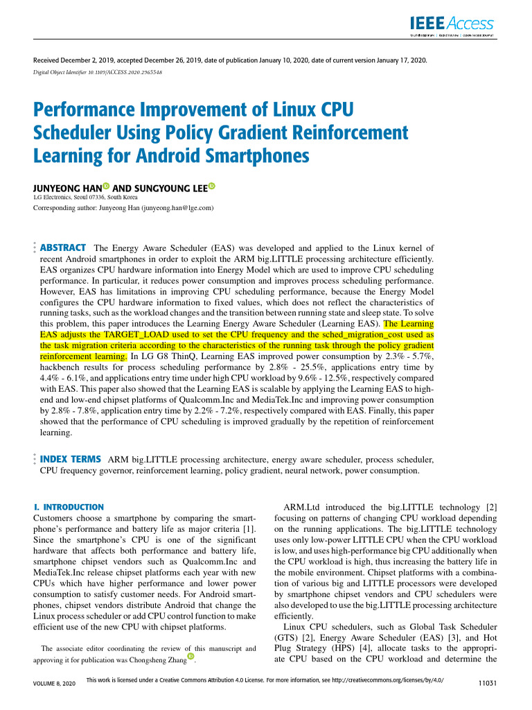 Performance Improvement of Linux Cpu Scheduler Using Policy 5c9jhxkcbs ...