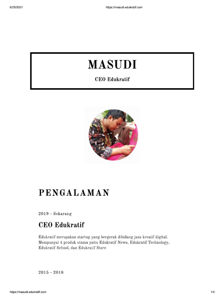 Masudi CV | PDF