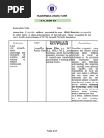 NCOI Annotations Form For Teacher V Applicant | PDF | Educational ...
