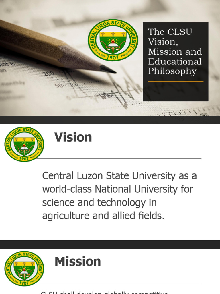 CLSU Vision, Mission, and Philosophy | PDF | Philosophy Of Education ...