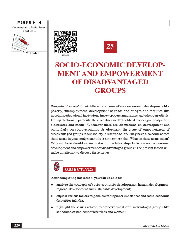 Empowering Disadvantaged Groups in India | PDF | Gross Domestic Product ...