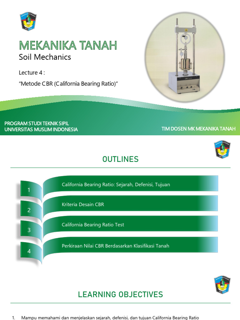 Metode Uji California Bearing Ratio | PDF