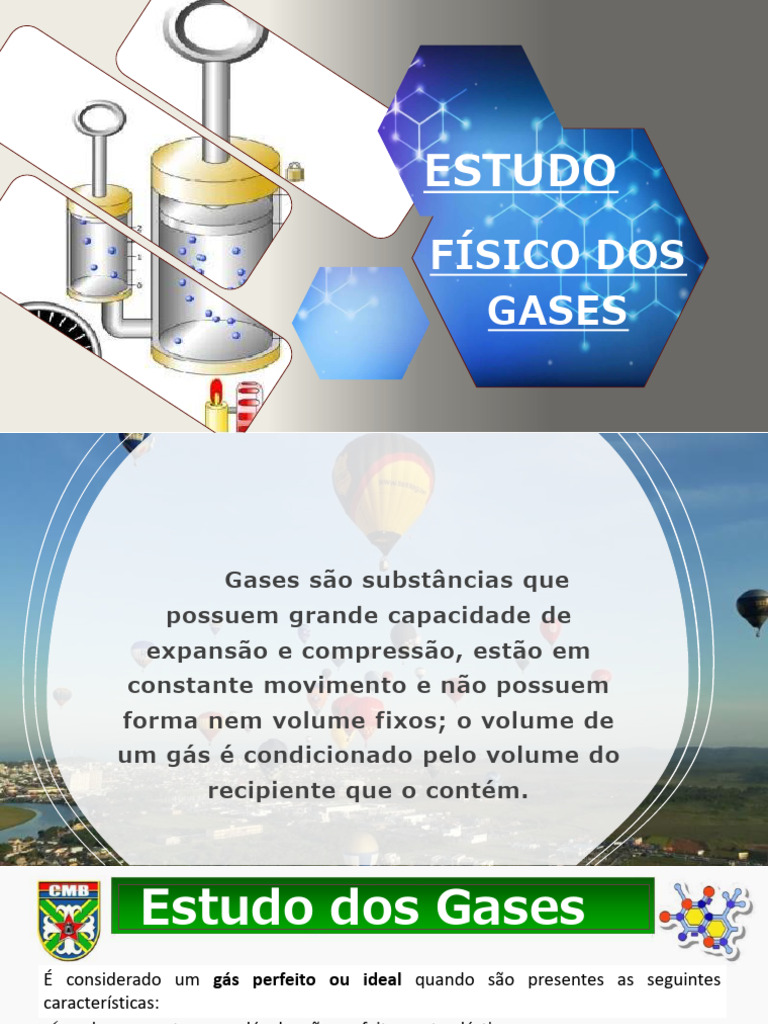 3º Trim - 1ºano - Gases - 06-11out | PDF | Gases | Pressão