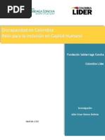 Discapacidad en Colombia Diagnostico Registro236