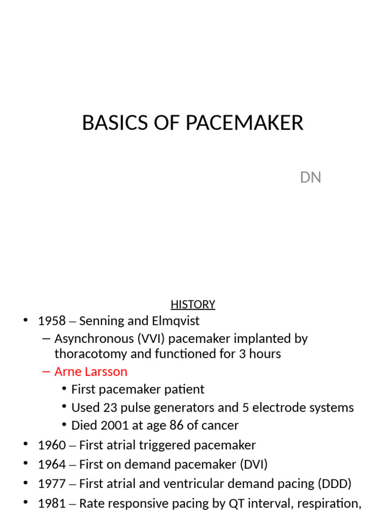 Overview of Pacemaker Components | PDF | Artificial Cardiac Pacemaker ...