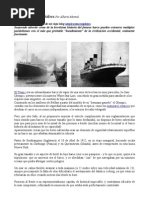 Titánic como metáfora