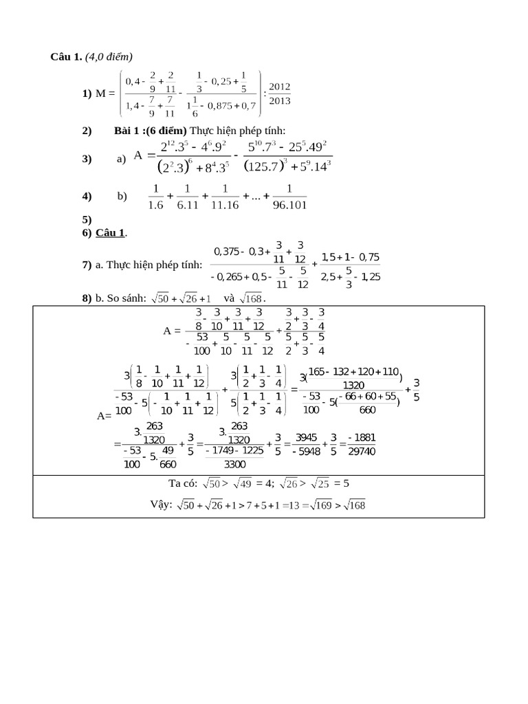 De HSG Toan 7 20122013 | PDF