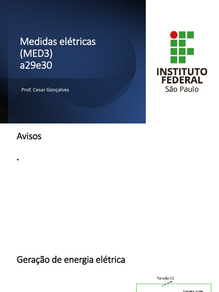 MED3 A29e30 Rev01 | PDF | Energia elétrica | Rede elétrica
