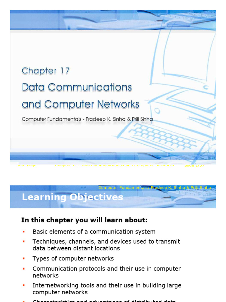 Chapter 17 - Data Cmmunications and Computer Nerworks | PDF | Computer ...