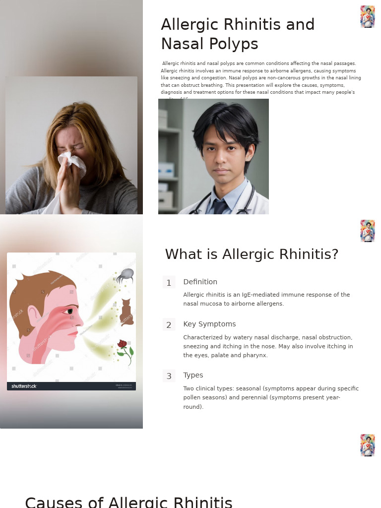 Allergic Rhinitis and Nasal Polyps Overview | PDF | Allergen | Allergy