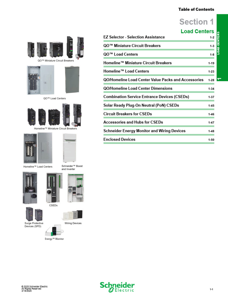 Load Centers CSEDs Digest Catalog 0100CT2401 SEC 01 | PDF | Alternating ...