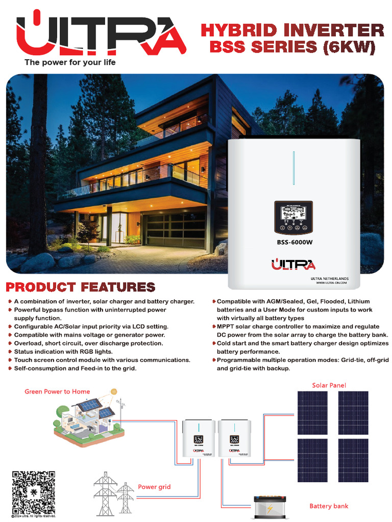 Hybrid Inverter Bss Series (6kw) | PDF