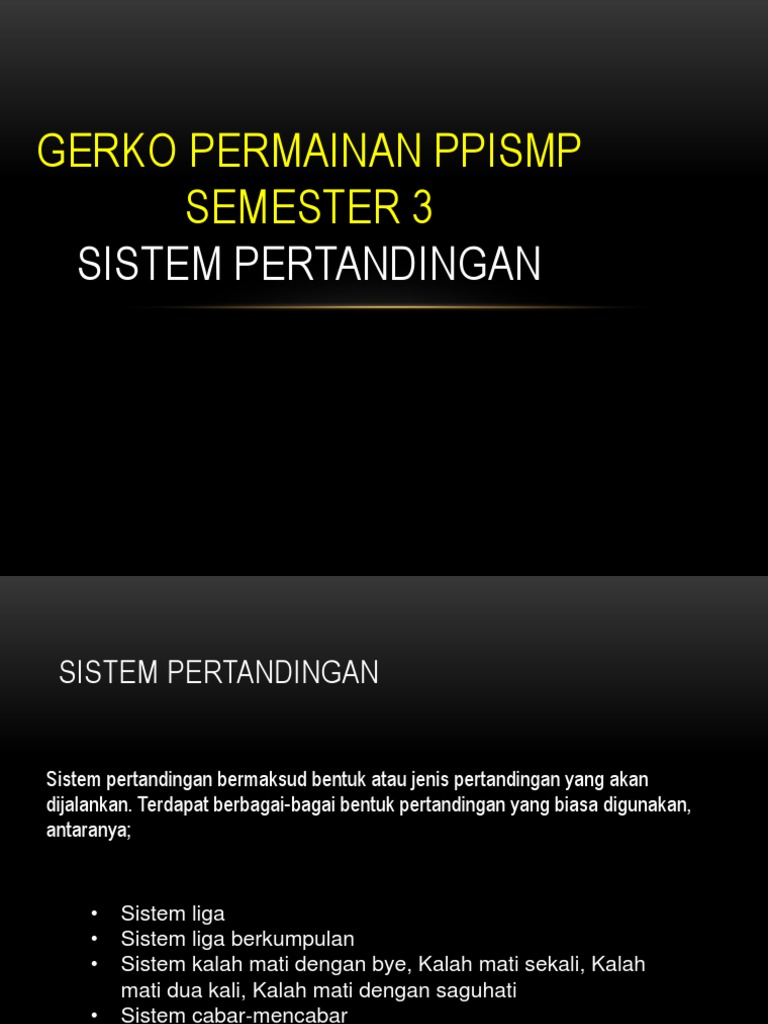 Gambar Sistem Pertandingan Kalah Mati