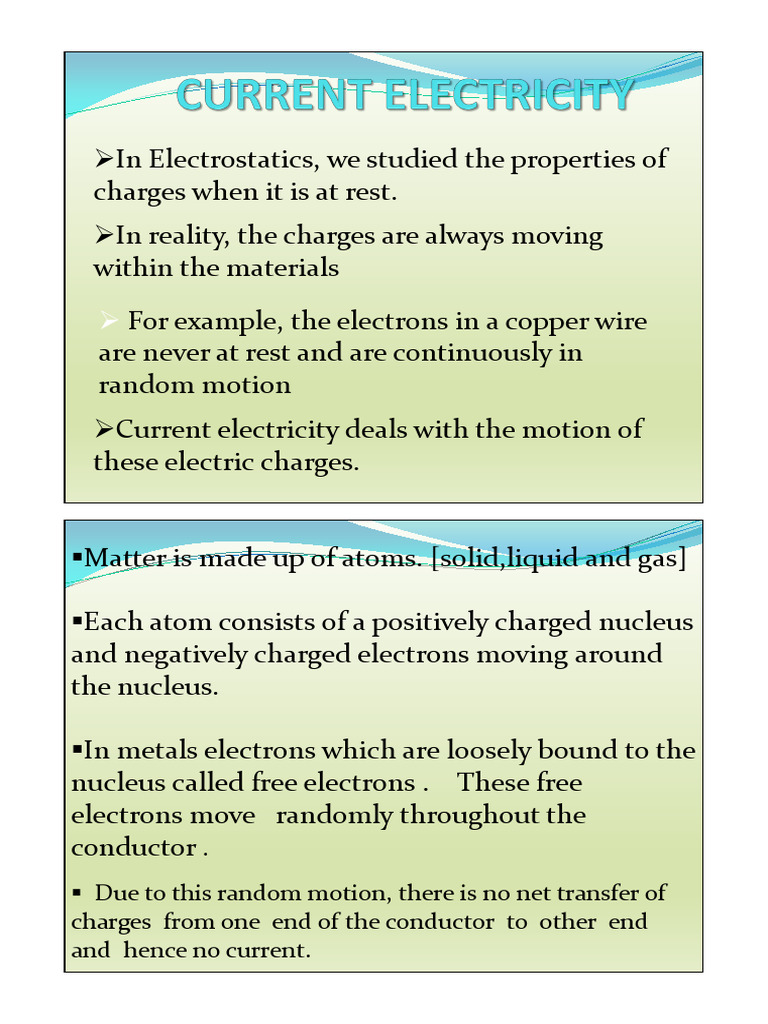 Current Electricity Fundamentals | PDF | Electric Current | Electricity