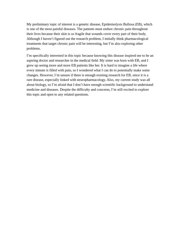 Research Mindset Topic of Interest | PDF