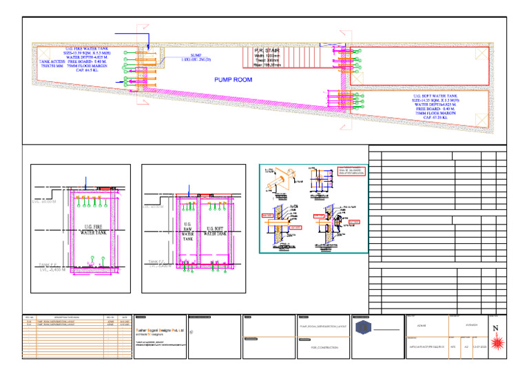 Underground Water Tank Design Details | PDF | Plumbing