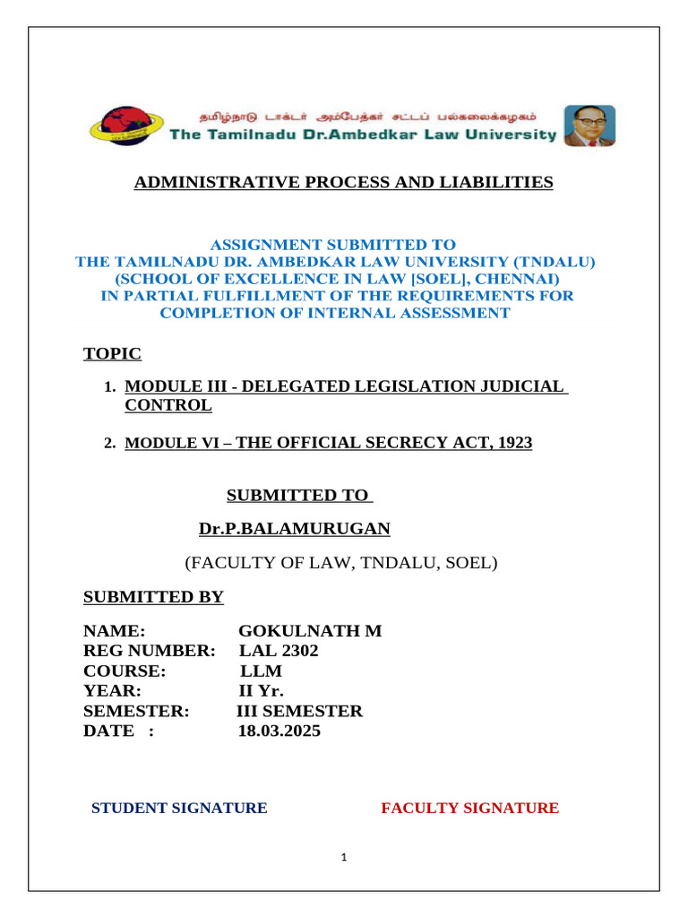 Analysis of the Official Secrets Act 1923 | PDF | Secrecy | Human Rights