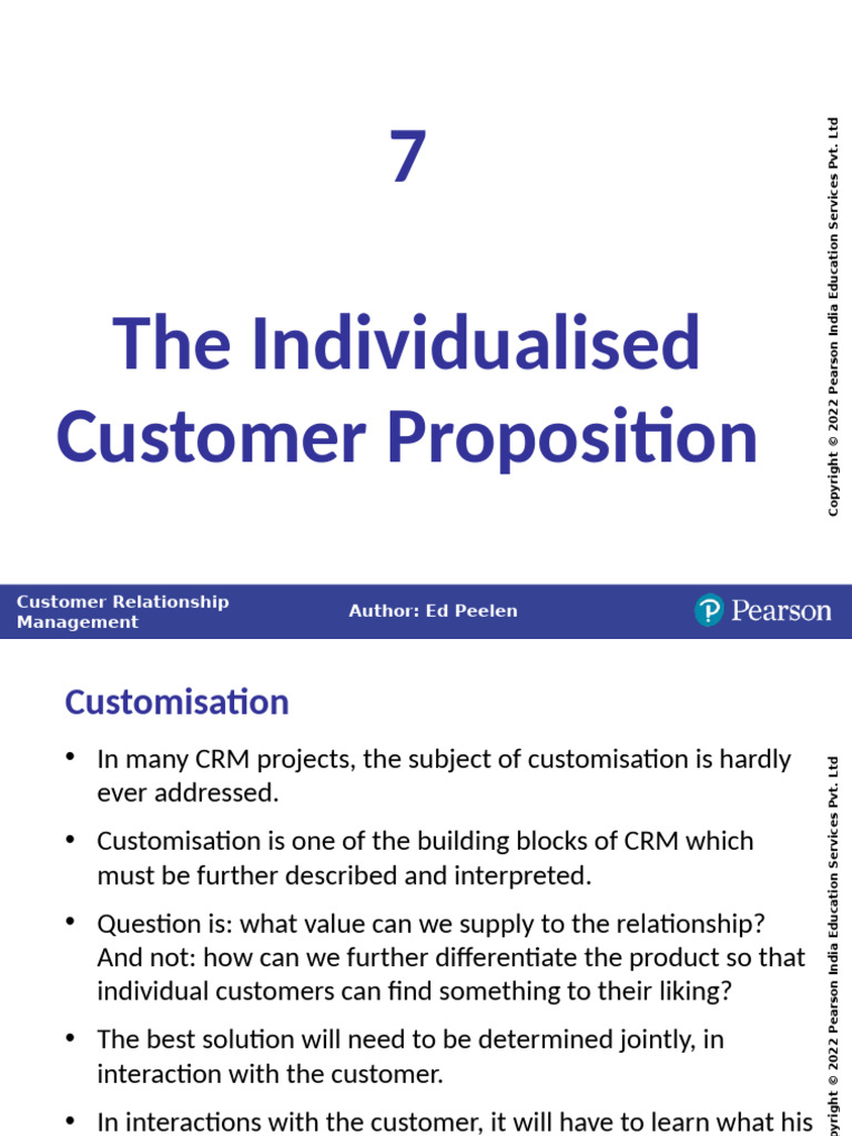 CH07 CRM | PDF | Pricing | Customer Relationship Management