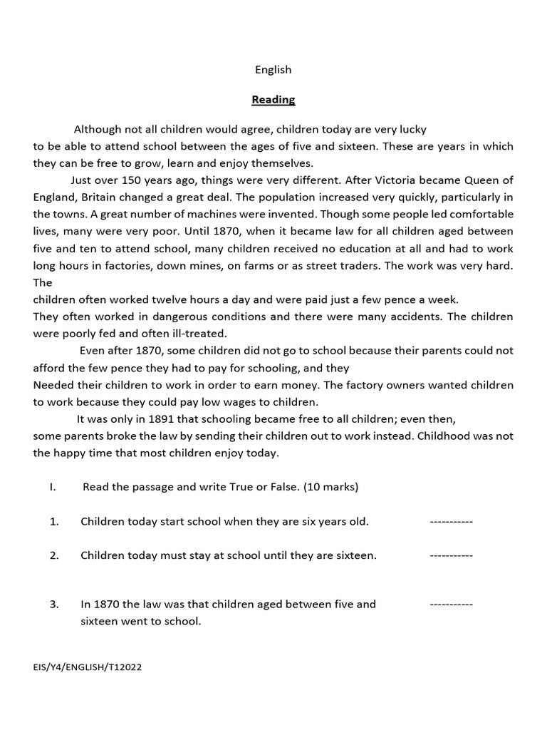 History of Child Labor and Education | PDF | English Language ...