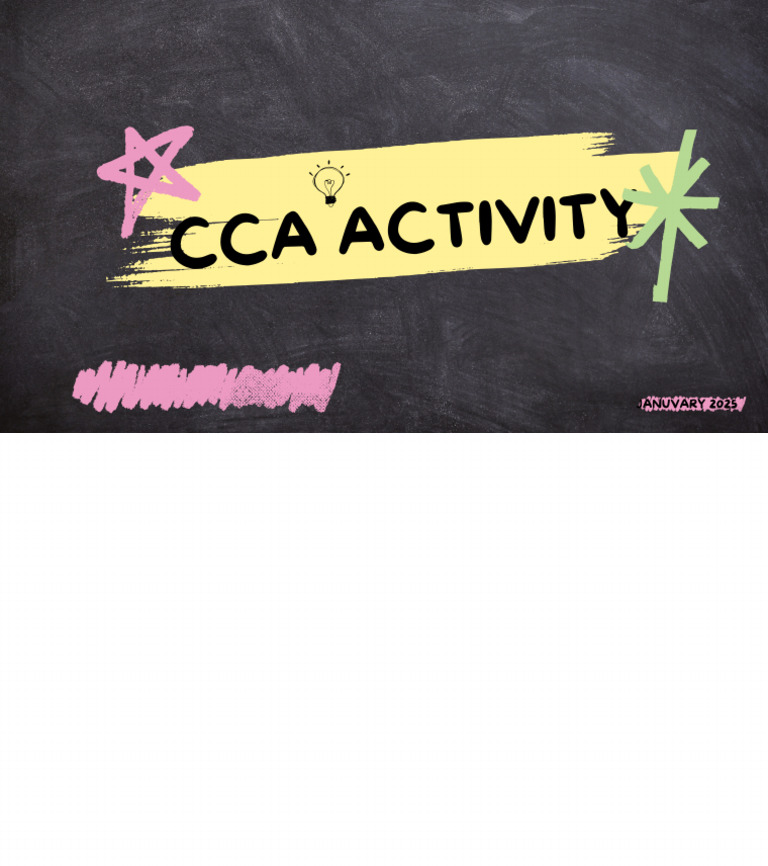 Cca Activity Pdf