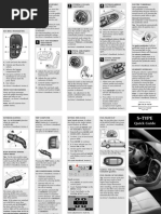 Jaguar S-TYPE 2004 Quick Guide