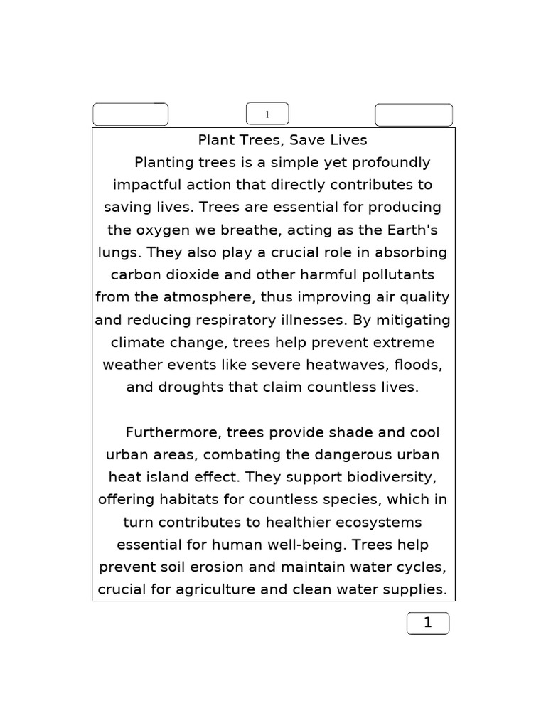 Plant Trees | PDF