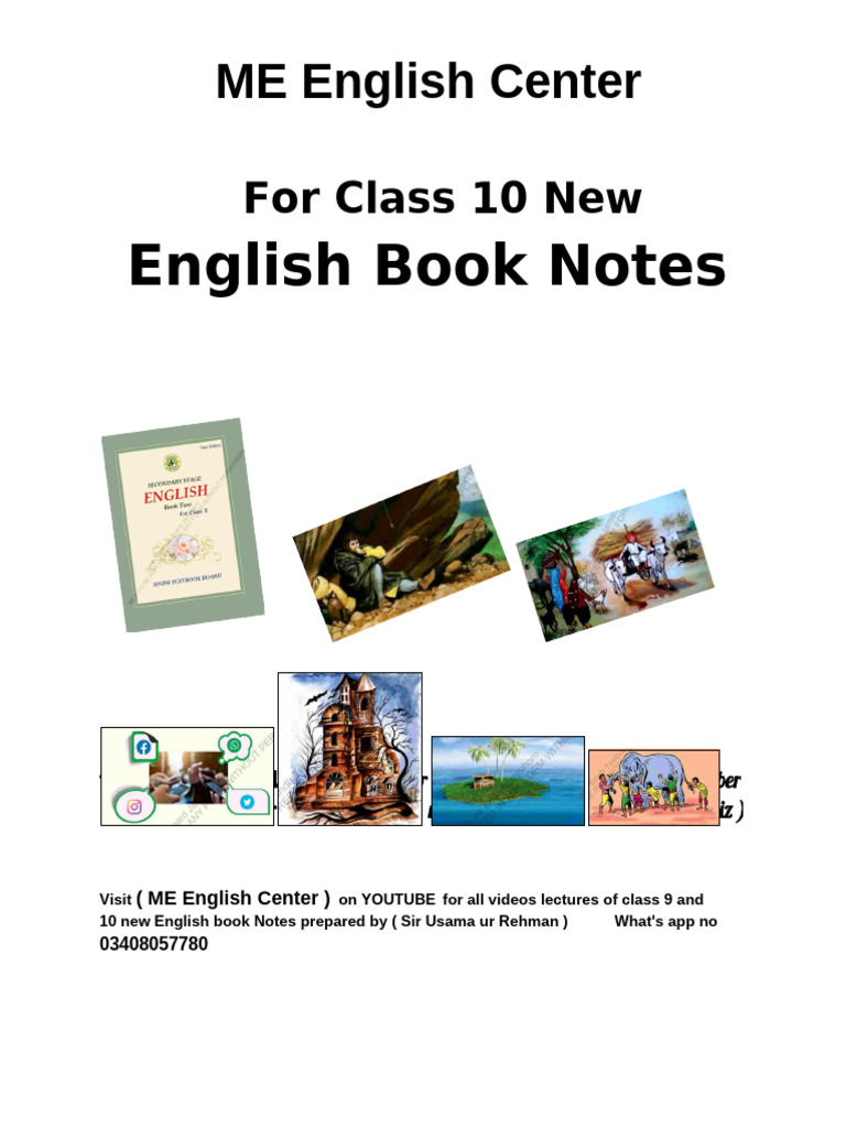 Class 10 English Notes Overview | PDF | Exhaust Gas | Carbon Dioxide