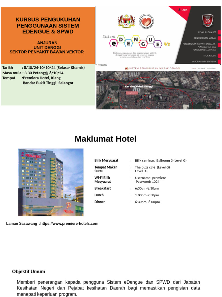 Taklimat Program Bengkel SPWD Edengue | PDF