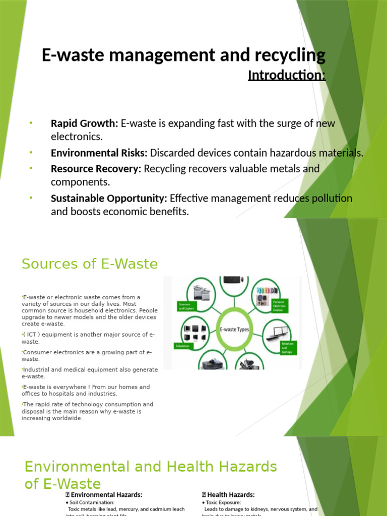 E-Waste Management and Recycling Guide | PDF | Electronic Waste | Recycling