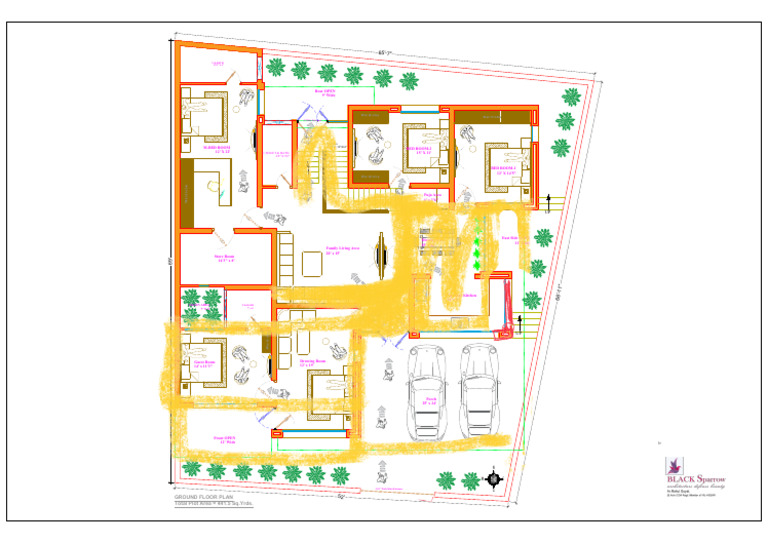 Ground Floor Plan Layout Details | PDF