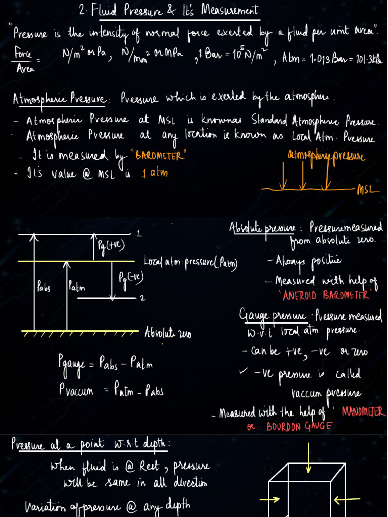Fluid Pressure Measurement Techniques | PDF | Pressure | Pressure ...
