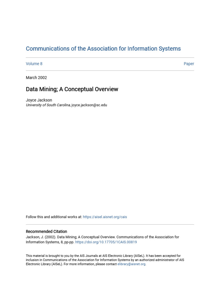 Data Mining Process Overview | PDF | Regression Analysis | World Wide Web