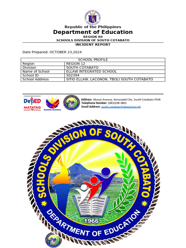 Ellaw Is - Incident Report 10-23-2024 | PDF | Natural Disasters