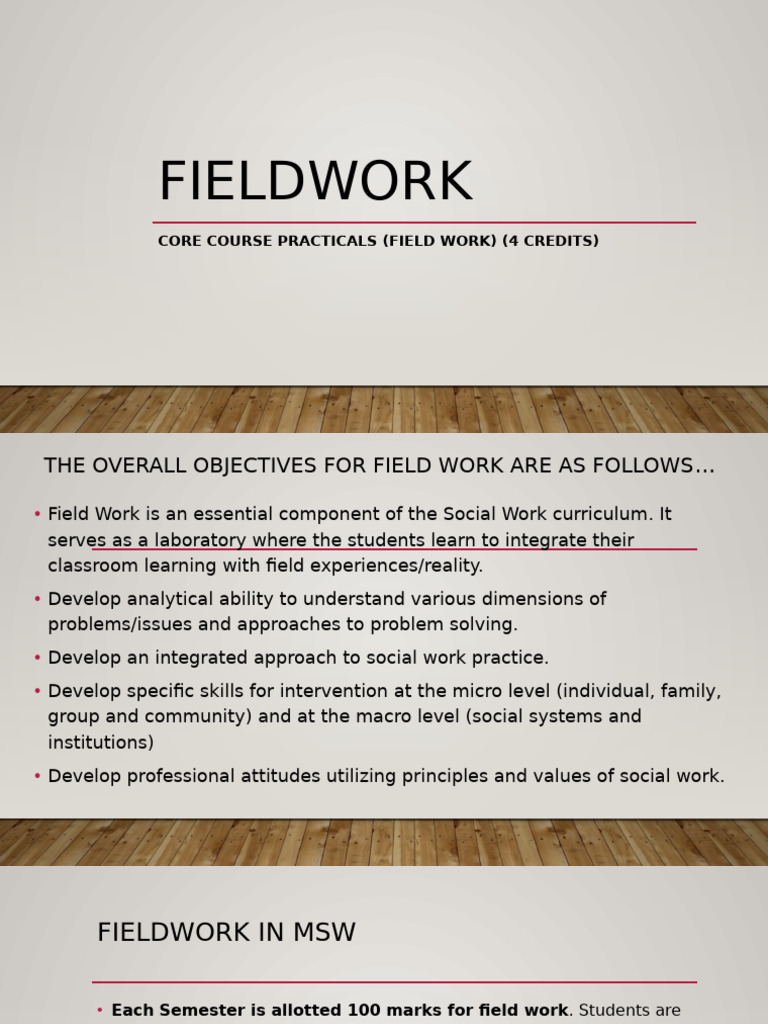 Field Work Orientation | PDF | Field Research | Learning