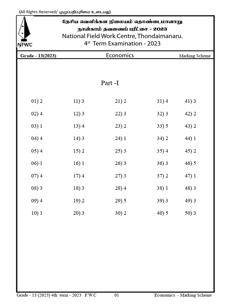Answer Scheme 1 | PDF