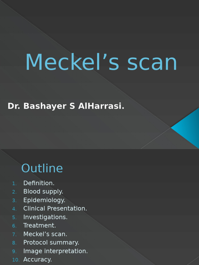 Meckel's Scan Updated | PDF | Medical Specialties | Gastroenterology