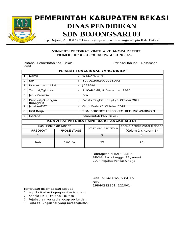 Pak Konversi 2023 - Pa Wildan - Tnpakop | PDF