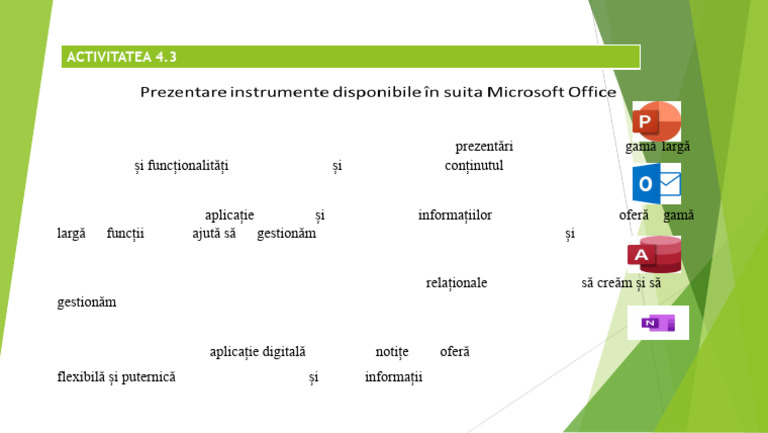 ACTIVITATEA 4.3 - Instrumente Office | PDF