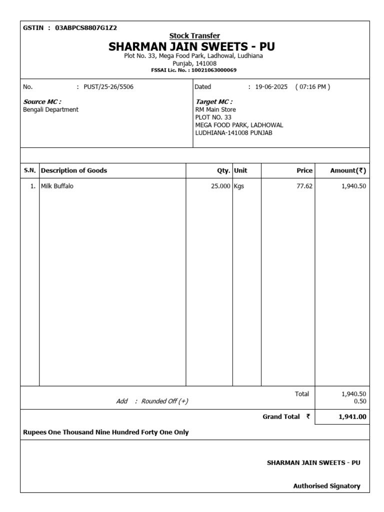Milk Wrong Entry by RM Dept. 19-June | PDF
